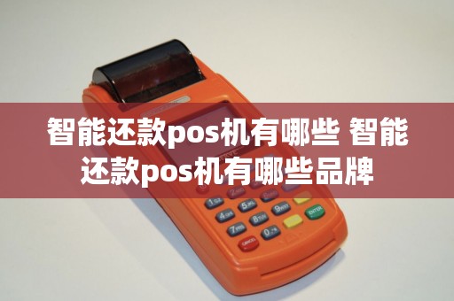 智能还款pos机有哪些 智能还款pos机有哪些品牌 智能还款pos机有哪些 智能还款pos机有哪些品牌