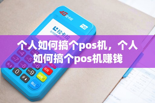 个人如何搞个pos机，个人如何搞个pos机赚钱