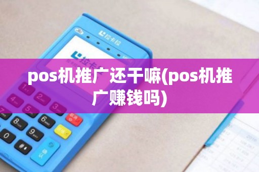 pos机推广还干嘛(pos机推广赚钱吗)