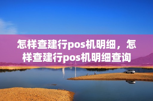 怎样查建行pos机明细,怎样查建行pos机明细查询 怎样查建行pos机明细,怎样查建行pos机明细查询
