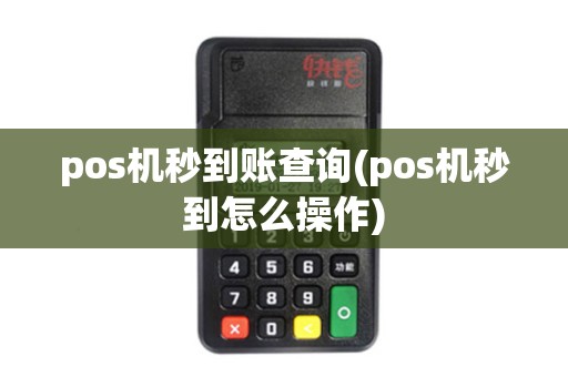 pos机秒到账查询(pos机秒到怎么操作) pos机秒到账查询(pos机秒到怎么操作)