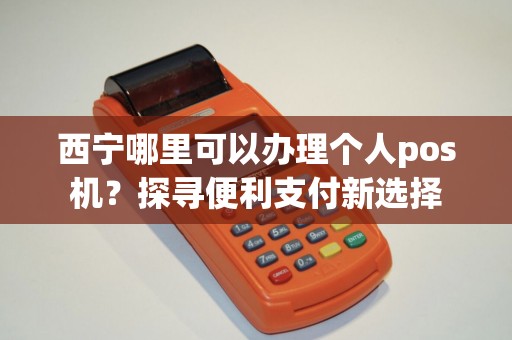 西宁哪里可以办理个人pos机?探寻便利支付新选择 西宁哪里可以办理个人pos机?探寻便利支付新选择