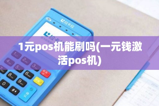 1元pos机能刷吗(一元钱激活pos机)