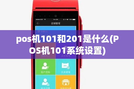 pos机101和201是什么(POS机101系统设置) pos机101和201是什么(POS机101系统设置)