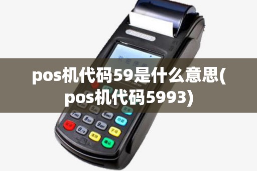 pos机代码59是什么意思(pos机代码5993)
