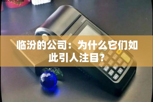 临汾的公司:为什么它们如此引人注目? 临汾的公司:为什么它们如此引人注目?