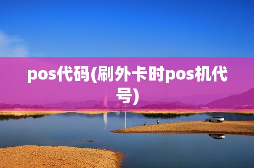 pos代码(刷外卡时pos机代号) pos代码(刷外卡时pos机代号)