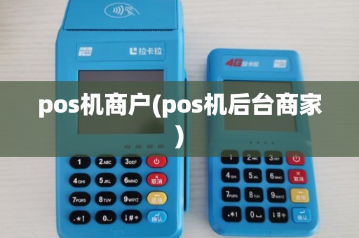 pos机商户(pos机后台商家)