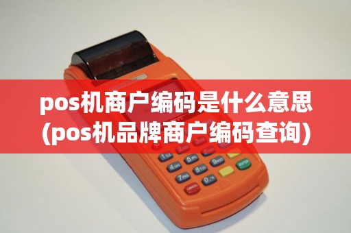pos机商户编码是什么意思(pos机品牌商户编码查询) pos机商户编码是什么意思(pos机品牌商户编码查询)