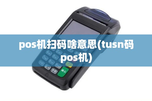 pos机扫码啥意思(tusn码pos机) pos机扫码啥意思(tusn码pos机)