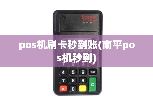pos机刷卡秒到账(南平pos机秒到)
