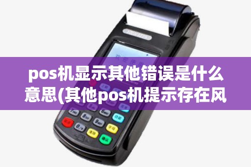 pos机显示其他错误是什么意思(其他pos机提示存在风险) pos机显示其他错误是什么意思(其他pos机提示存在风险)
