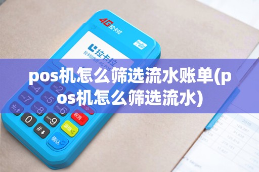 pos机怎么筛选流水账单(pos机怎么筛选流水)