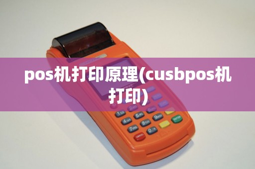 pos机打印原理(cusbpos机打印)