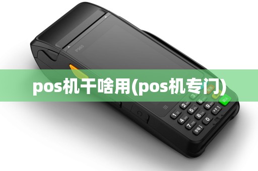 pos机干啥用(pos机专门)