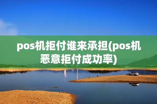 pos机拒付谁来承担(pos机恶意拒付成功率)