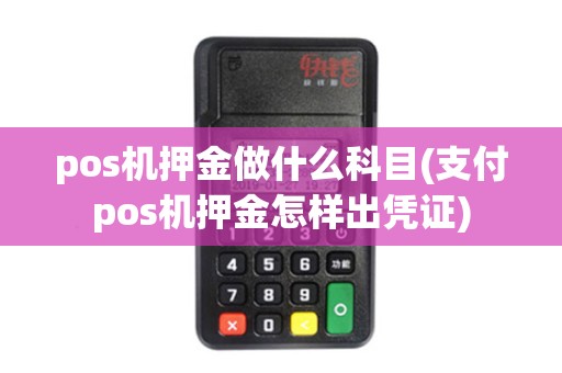 pos机押金做什么科目(支付pos机押金怎样出凭证)