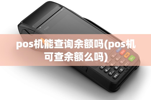pos机能查询余额吗(pos机可查余额么吗) pos机能查询余额吗(pos机可查余额么吗)