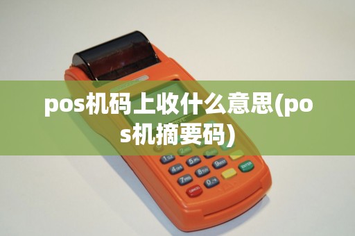 pos机码上收什么意思(pos机摘要码) pos机码上收什么意思(pos机摘要码)