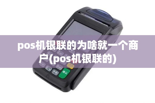 pos机银联的为啥就一个商户(pos机银联的) pos机银联的为啥就一个商户(pos机银联的)