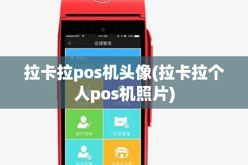 拉卡拉pos机头像(拉卡拉个人pos机照片)