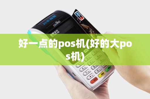 好一点的pos机(好的大pos机)