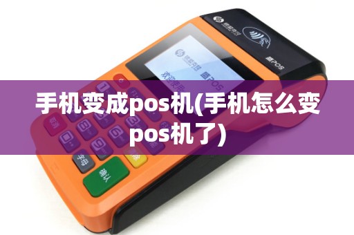 手机变成pos机(手机怎么变pos机了) 手机变成pos机(手机怎么变pos机了)