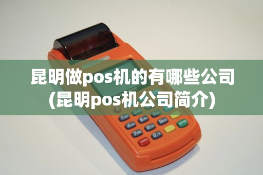 昆明做pos机的有哪些公司(昆明pos机公司简介) 昆明做pos机的有哪些公司(昆明pos机公司简介)