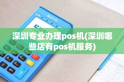深圳专业办理pos机(深圳哪些店有pos机服务)