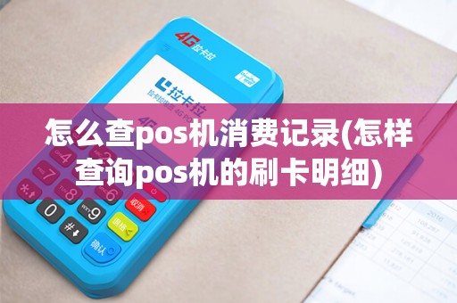 怎么查pos机消费记录(怎样查询pos机的刷卡明细) 怎么查pos机消费记录(怎样查询pos机的刷卡明细)