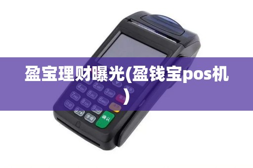 盈宝理财曝光(盈钱宝pos机)
