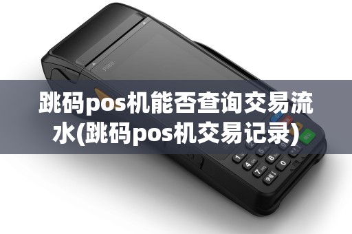 跳码pos机能否查询交易流水(跳码pos机交易记录)