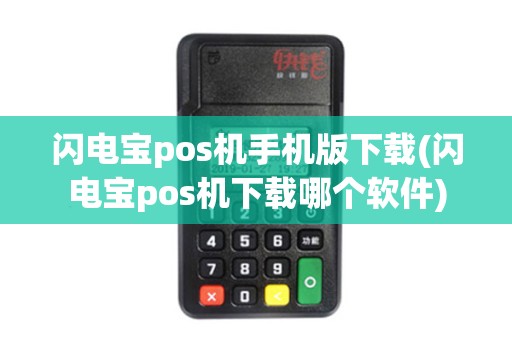 闪电宝pos机手机版下载(闪电宝pos机下载哪个软件) 闪电宝pos机手机版下载(闪电宝pos机下载哪个软件)