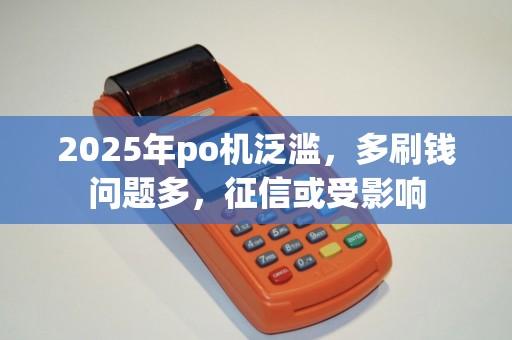 2025年po机泛滥，多刷钱问题多，征信或受影响