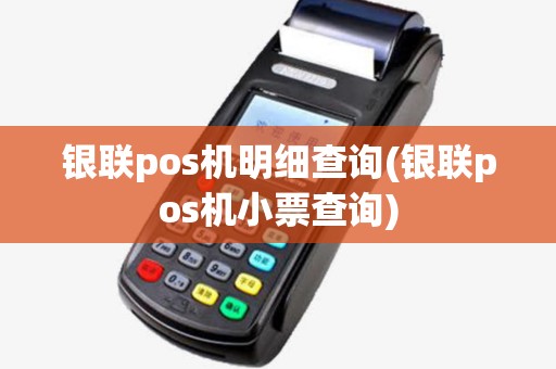 银联pos机明细查询(银联pos机小票查询)