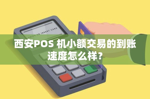 西安POS 机小额交易的到账速度怎么样? 西安POS 机小额交易的到账速度怎么样?