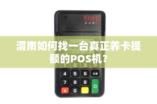 渭南如何找一台真正养卡提额的POS机？