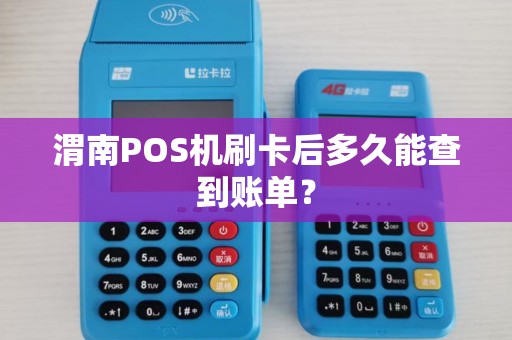 渭南POS机刷卡后多久能查到账单? 渭南POS机刷卡后多久能查到账单?