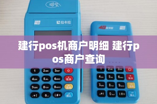 建行pos机商户明细 建行pos商户查询 建行pos机商户明细 建行pos商户查询